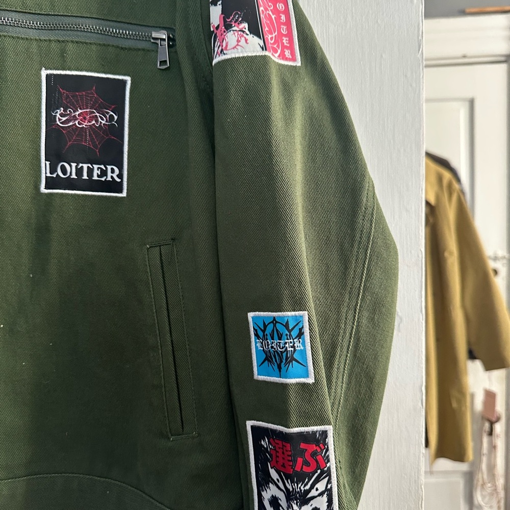 Loiter Patchwork Utility Jacket With Corduroy Col… - image 5